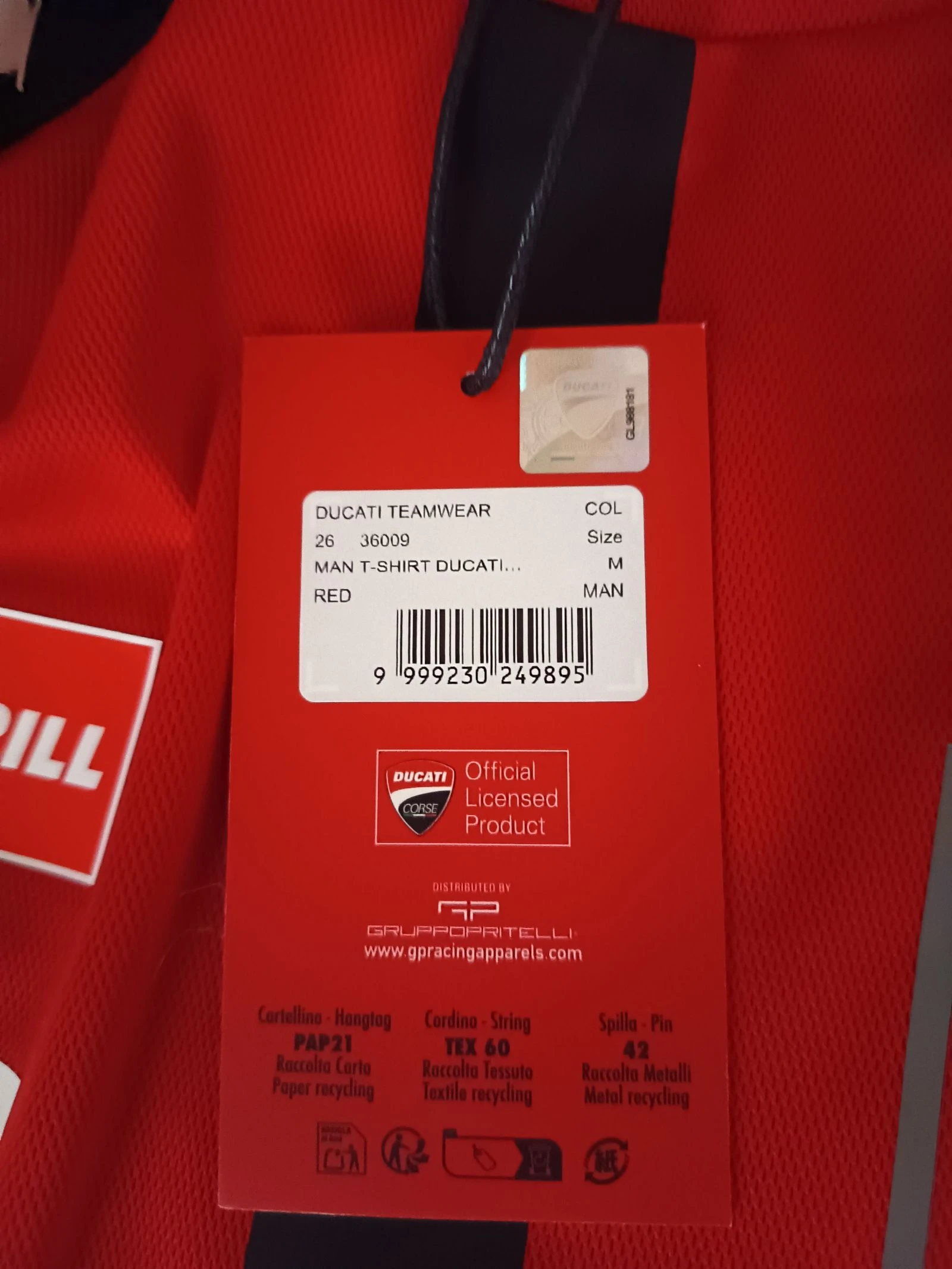 Officieel Ducati Lenovo T-shirt – photo 2